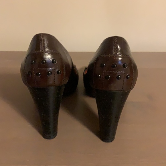 Tod’s “Jodie Morsetto” Brown Leather Pumps - Women’s Size 36.5 - Picture 5 of 9